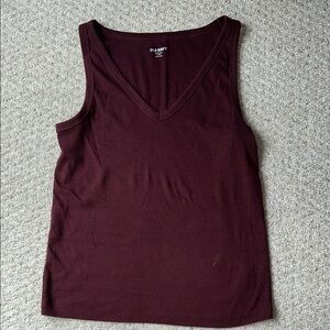 Old Navy Women's Deep Red Tank Top